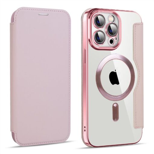 iPhone 13/14/15 Series MagSafe Magnetic Absorption Leather Wallet Flip Case with Lens Protection - Image 6