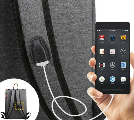 Travel Leisure Computer Backpack College Bookbag with USB Charging Port 16 Inch - Image 12