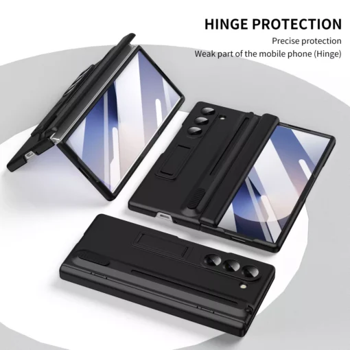 SAMSUNG GALAXY Z FOLD 6/5/4 /3 SCREEN PROTECTOR SHOCKPROOF STAND CASE WITH S PEN - Image 13