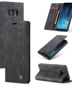 CaseMe Anti-Fall Retro Leather Wallet Case For Samsung Galaxy S8 Plus, S9 Plus & S10 Plus