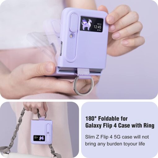 Nillkin Ring Slide Camera Lens Silicone Protective Case for Samsung Galaxy Z Flip 3/4/5 5G Series - Image 10