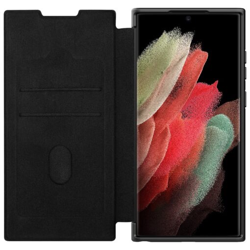 Samsung Galaxy S22 Ultra Premium Luxury Nillkin Qin Pro Series 360° Leather Flip Case Limited Edition - Image 7