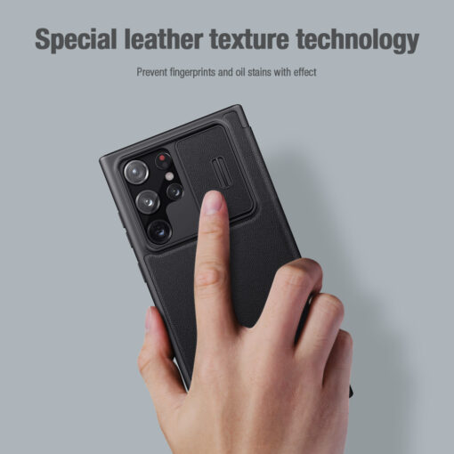 Samsung Galaxy S22 Ultra Premium Luxury Nillkin Qin Pro Series 360° Leather Flip Case Limited Edition - Image 8