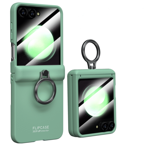 Samsung Galaxy Z Flip 5 6 Series Shockproof Case with Small Screen Protector Hinge Protection Hard PC Cover - Image 3