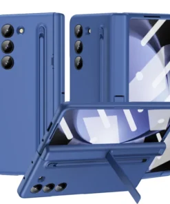 Luxury Premium Invisible Stand Hinge Stand Case Cover With S Pen For Samsung Galaxy Z Fold 5, Z fold 6 and Z Fold 7
