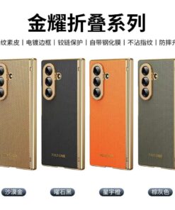 Premium-Diamond-Foldable-Magnetic-Case-For-Samsung-Galaxy-Z Fold-4-5-6-7-With-In-Built-Screen-Protection-And-360-Degrees-Hinge-Protection