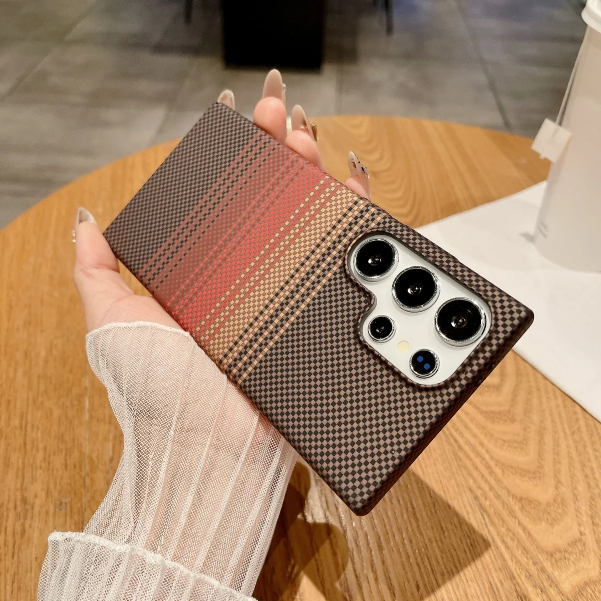 Luxury Premium Carbon Fiber for Magsafe Wireless Charging Hard Case for Samsung Galaxy S22-S23-S24-S25-And-S26 Ultras - Image 4