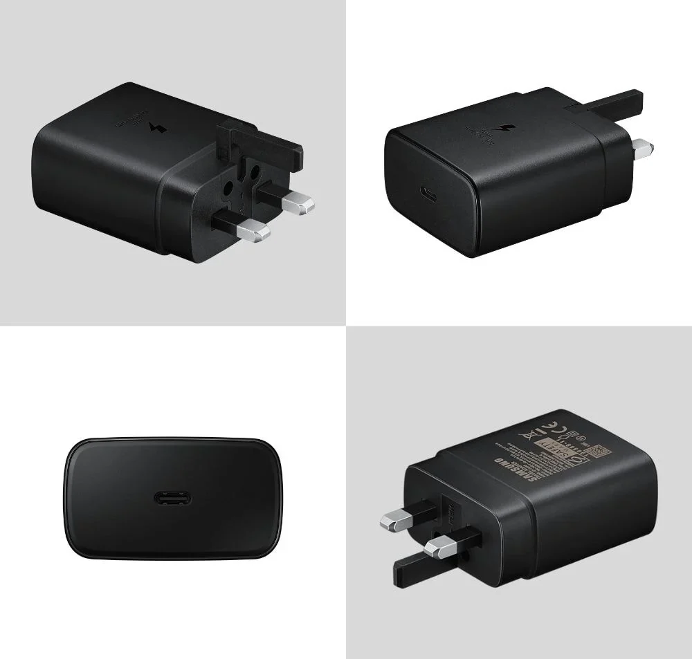 Original Samsung 25W PD Super Fast Wall Charger With USB Type-C to C Cable