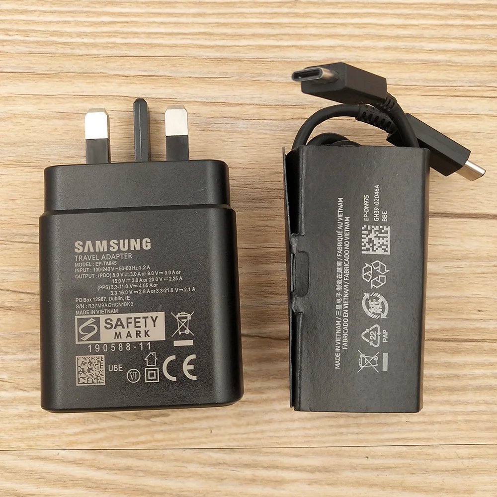 Original Samsung 25W PD Super Fast Wall Charger With USB Type-C to C Cable - Image 14