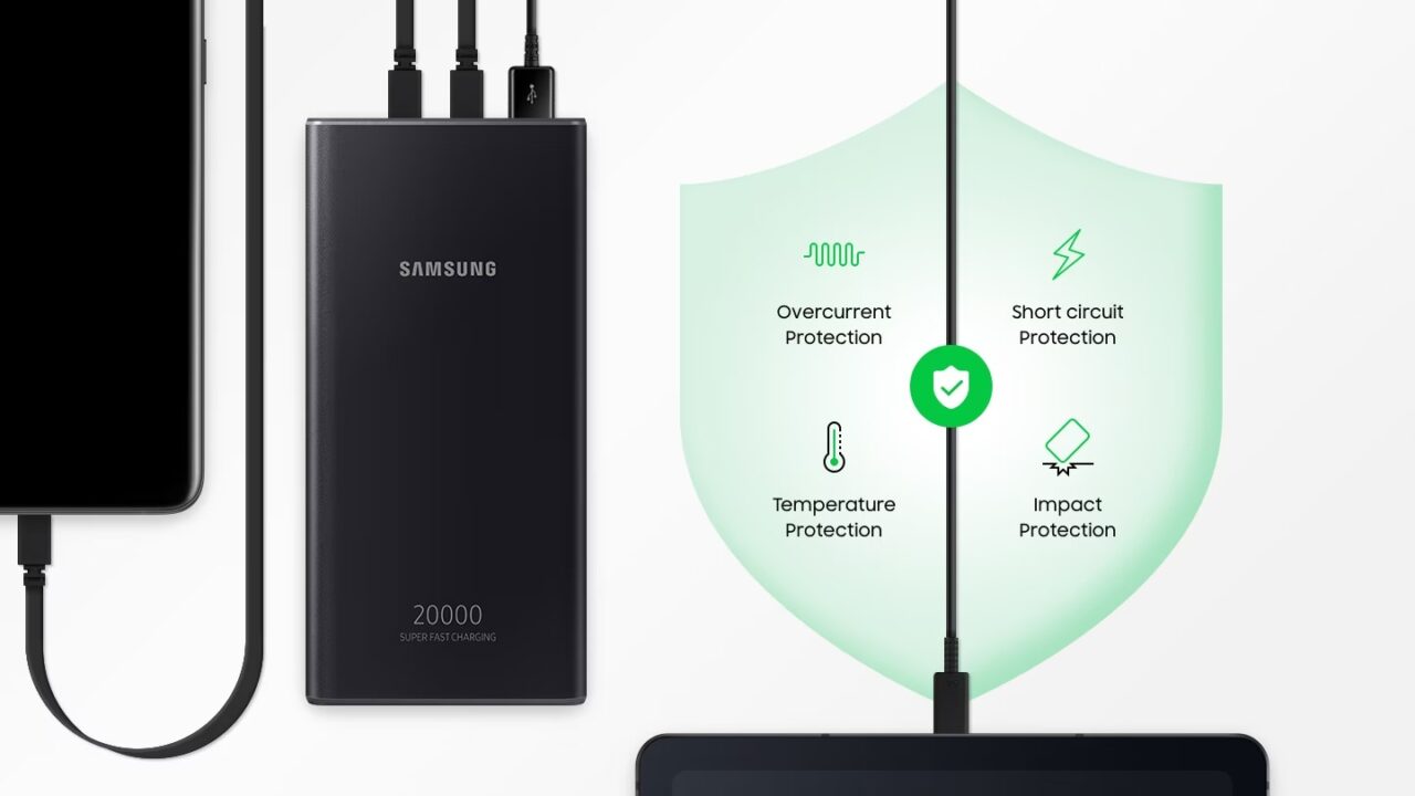 Samsung Galaxy Official 20,000mAh & 10,000mAh Battery Pack Super Fast Charging Metallic Powerbank With Type C-C Cable - Image 14