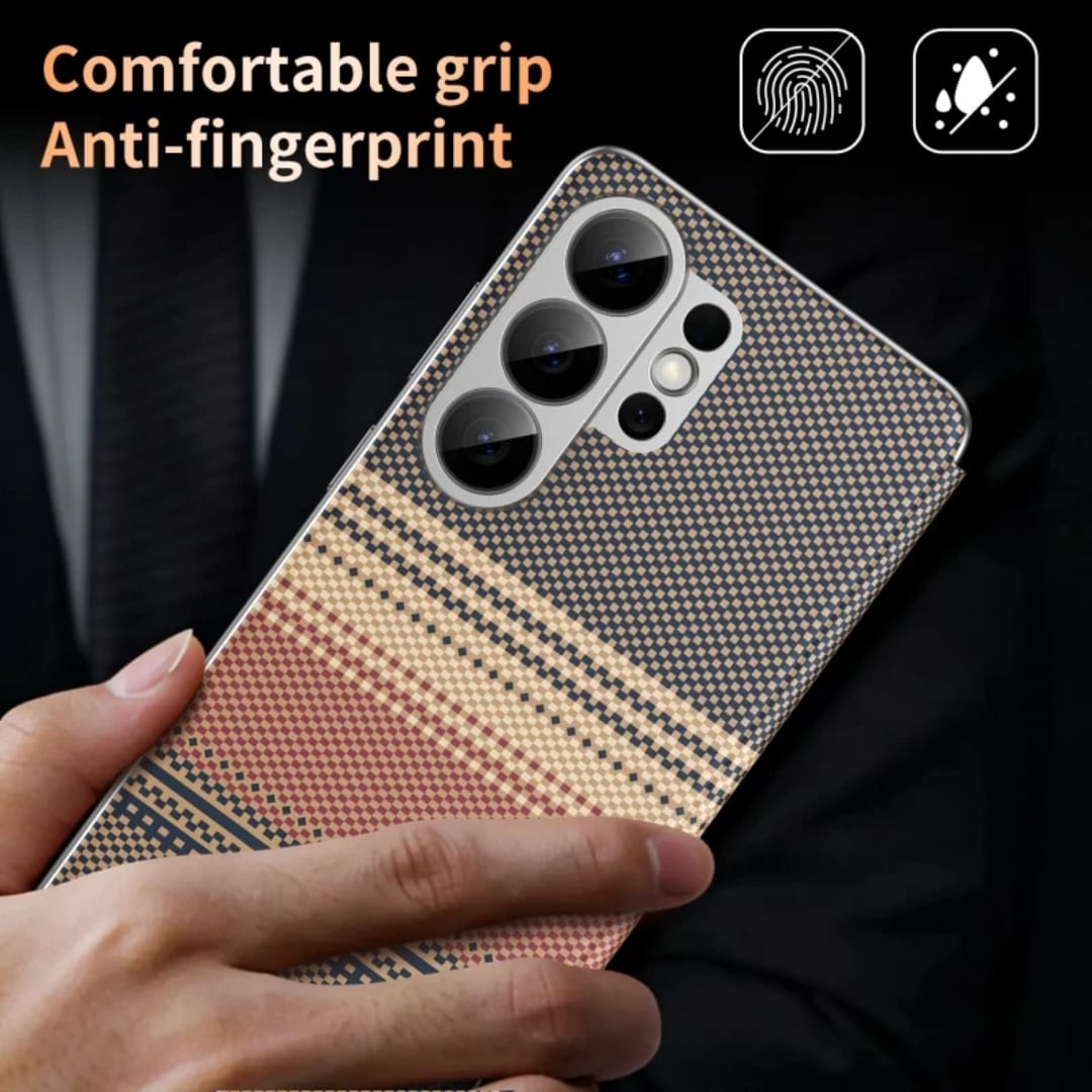 Premium-Carbon-Smart-Flip-Cover-With-Sensor-For-S24 Ultra-S25 Ultra And S26 Ultra - Image 11