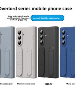 FlexFold Armor Case With Built-In Hand Strap And Kickstand For Samsung Z Fold 5-6-And-7 With Built -in Screen-Protector-And-Hinge-Protection